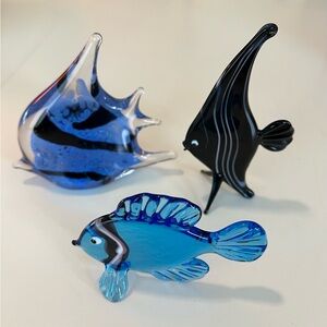 Glass fish decor